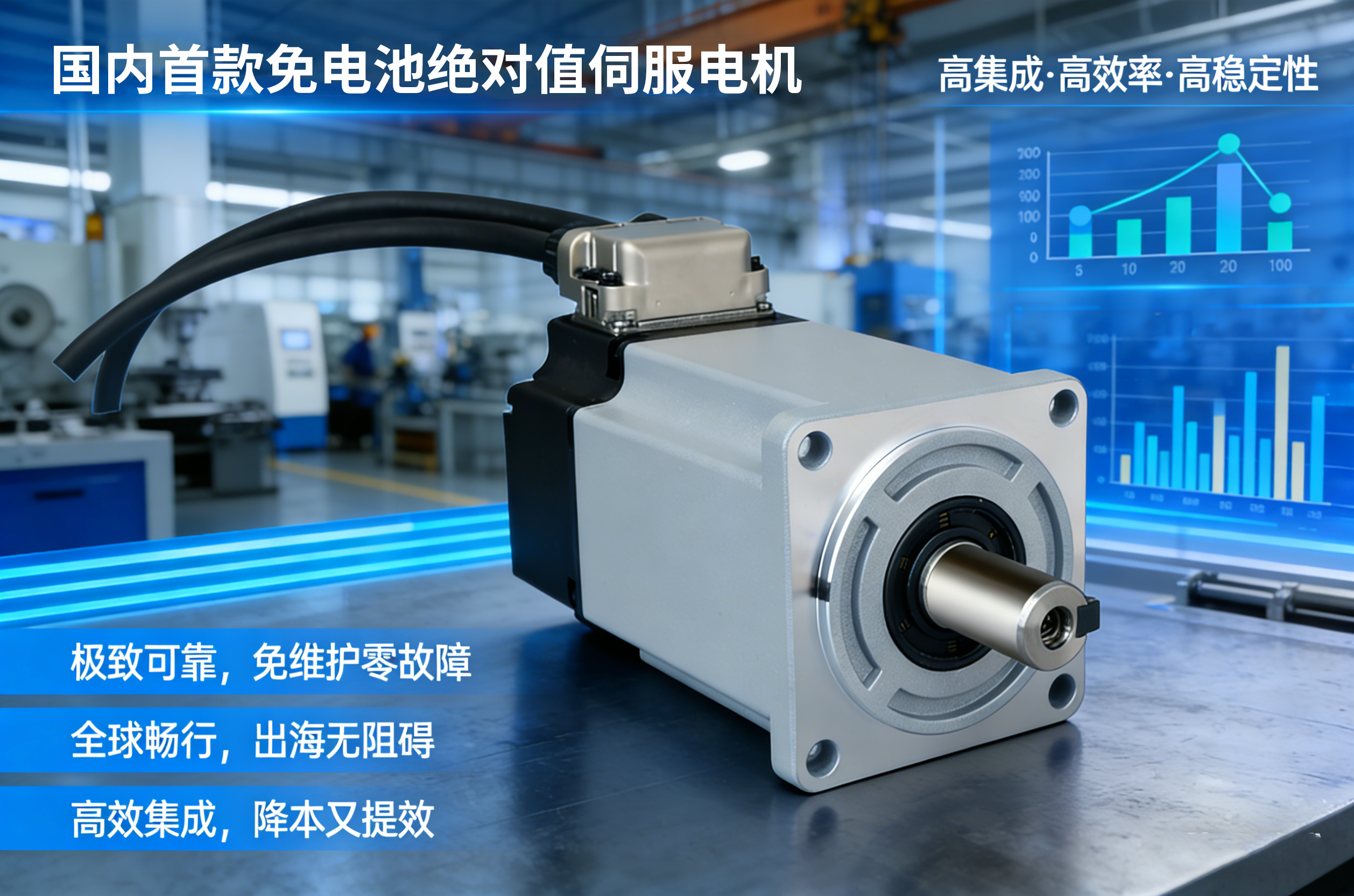 国内首发 无电池更可靠 | 雷赛发布 Mn-W 免电池绝对值伺服电机